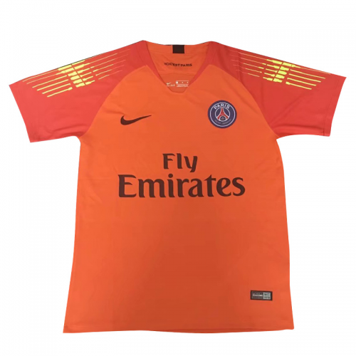 PSG 18/19 Goalkeeper Orange Soccer Jersey Shirt
